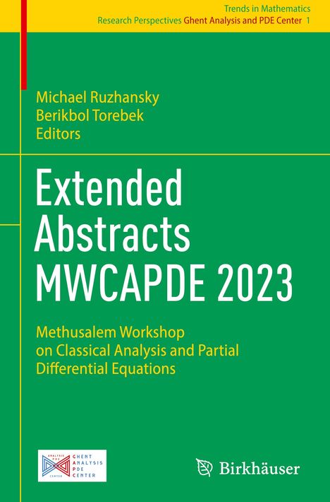 Extended Abstracts MWCAPDE 2023, Buch