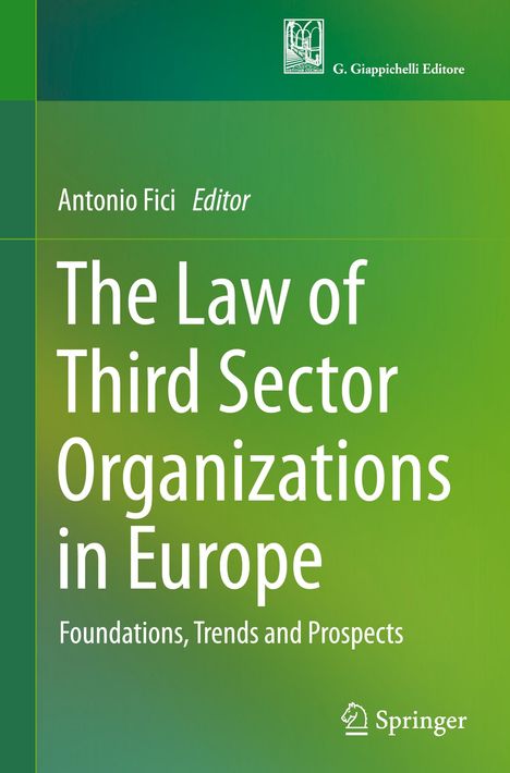The Law of Third Sector Organizations in Europe, Buch