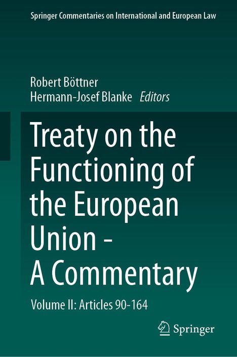 Treaty on the Functioning of the European Union - A Commentary, Buch