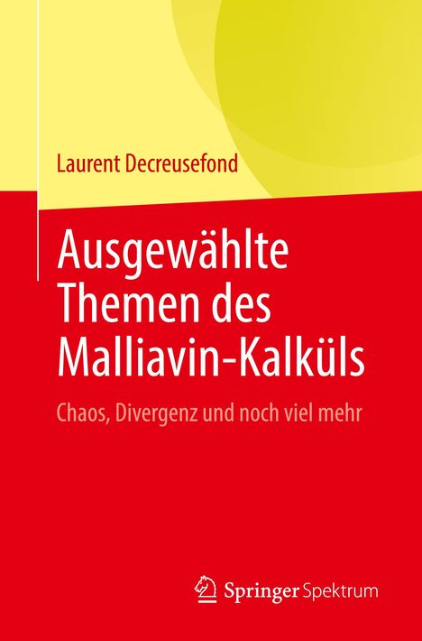 Laurent Decreusefond: Ausgewählte Themen des Malliavin-Kalküls, Buch