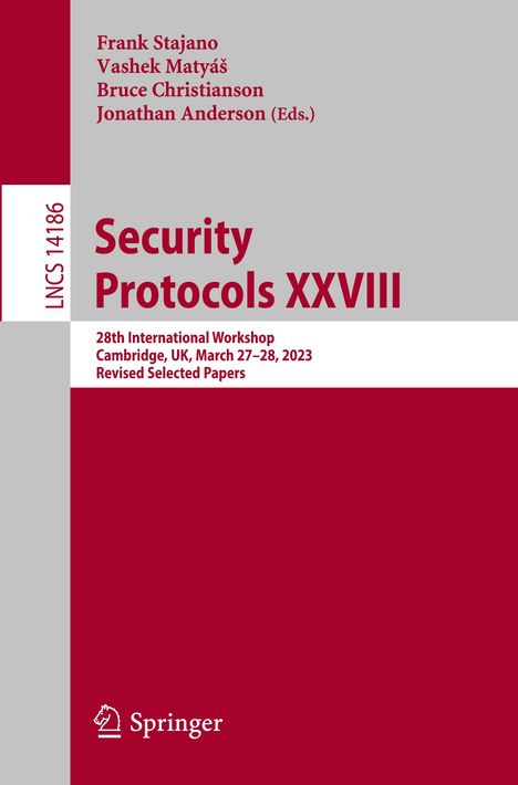 Security Protocols XXVIII, Buch
