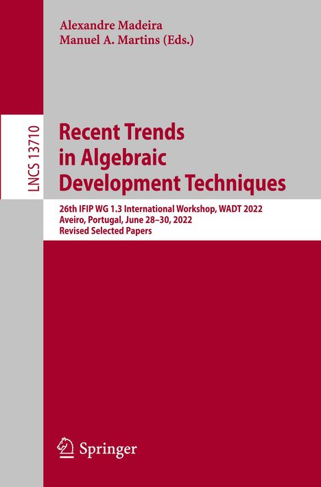Recent Trends in Algebraic Development Techniques, Buch