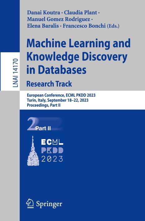 Machine Learning and Knowledge Discovery in Databases: Research Track, Buch