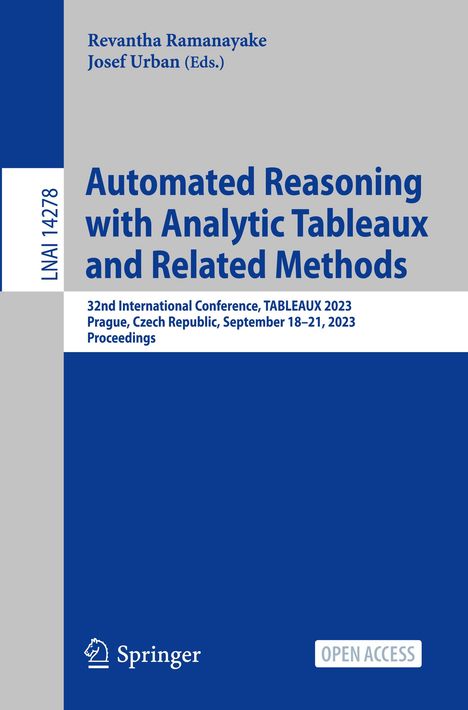 Automated Reasoning with Analytic Tableaux and Related Methods, Buch