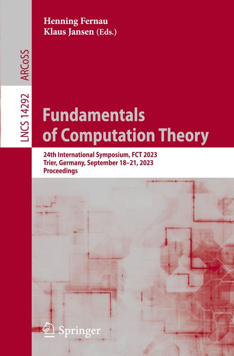 Fundamentals of Computation Theory, Buch