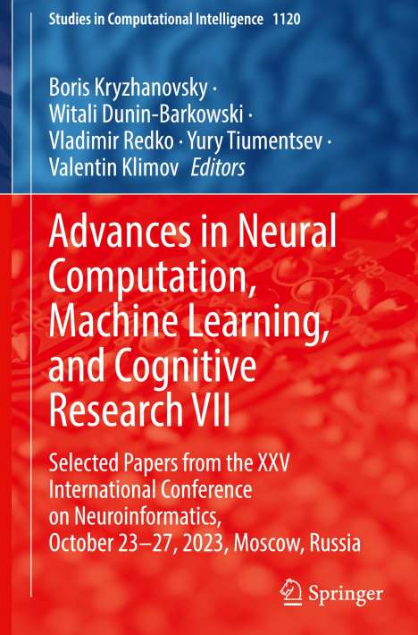 Advances in Neural Computation, Machine Learning, and Cognitive Research VII, Buch
