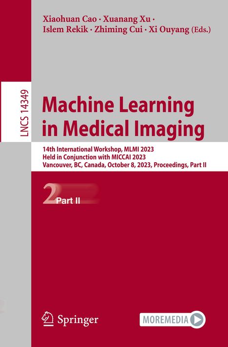 Machine Learning in Medical Imaging, Buch