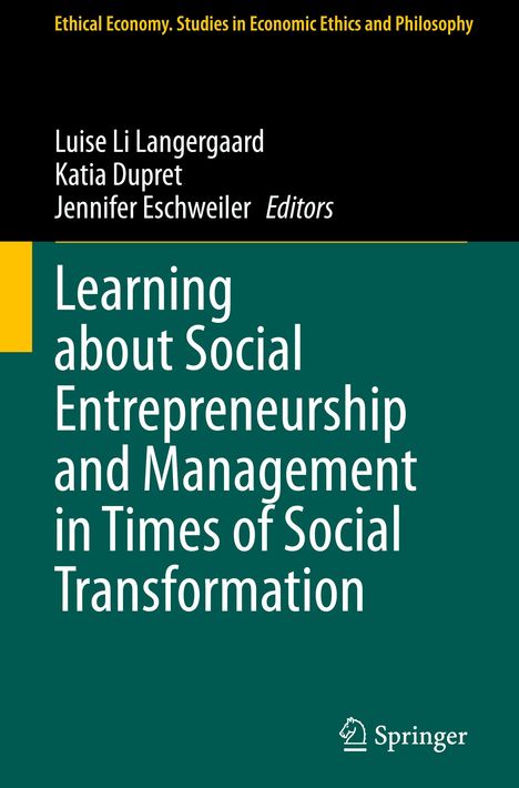Learning about Social Entrepreneurship and Management in Times of Social Transformation, Buch
