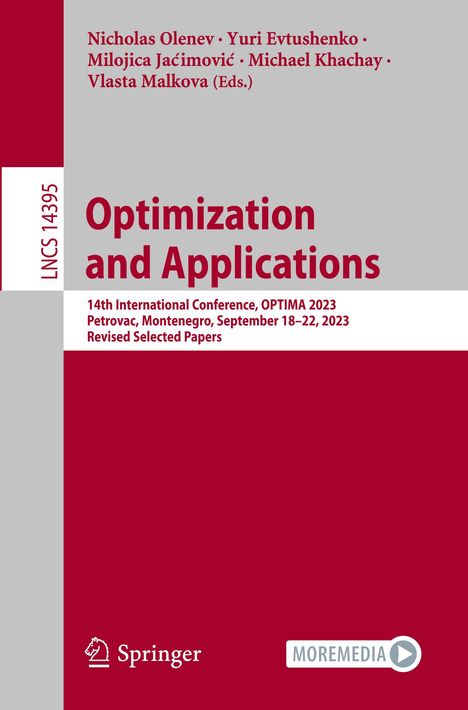 Optimization and Applications, Buch