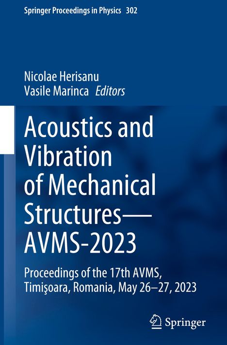Acoustics and Vibration of Mechanical Structures¿AVMS-2023, Buch