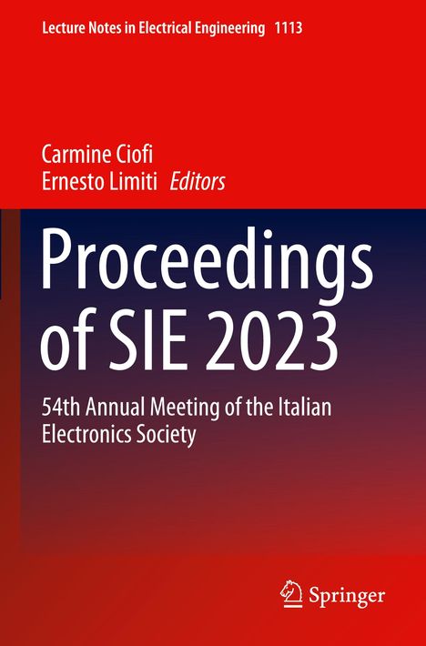 Proceedings of SIE 2023, Buch