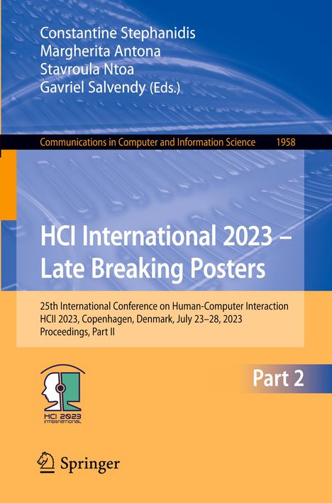 HCI International 2023 ¿ Late Breaking Posters, Buch