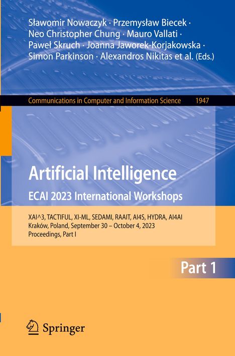 Artificial Intelligence. ECAI 2023 International Workshops, Buch