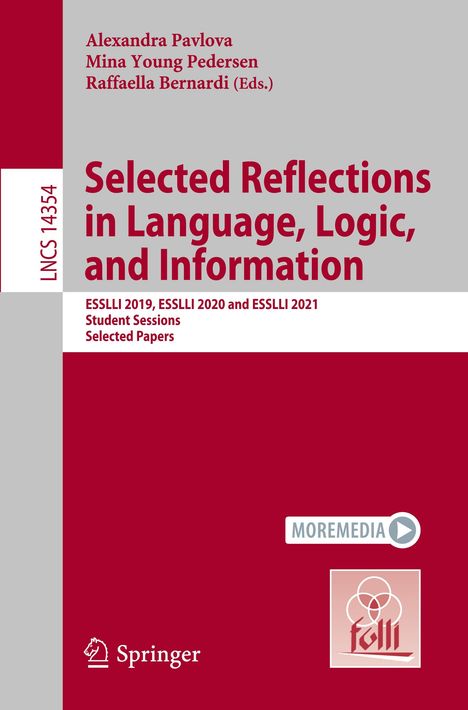 Selected Reflections in Language, Logic, and Information, Buch