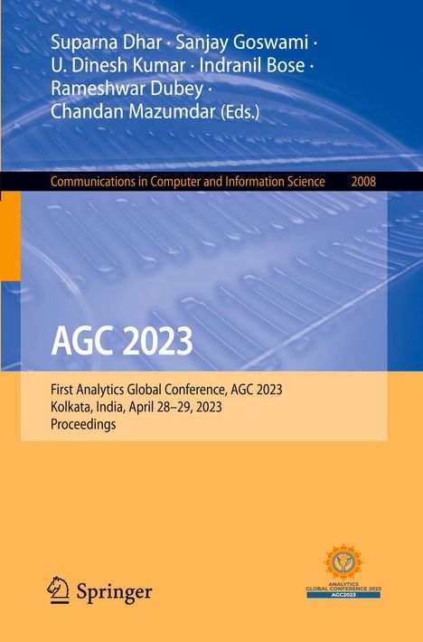 Agc 2023, Buch