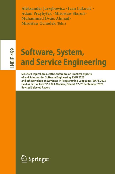 Software, System, and Service Engineering, Buch