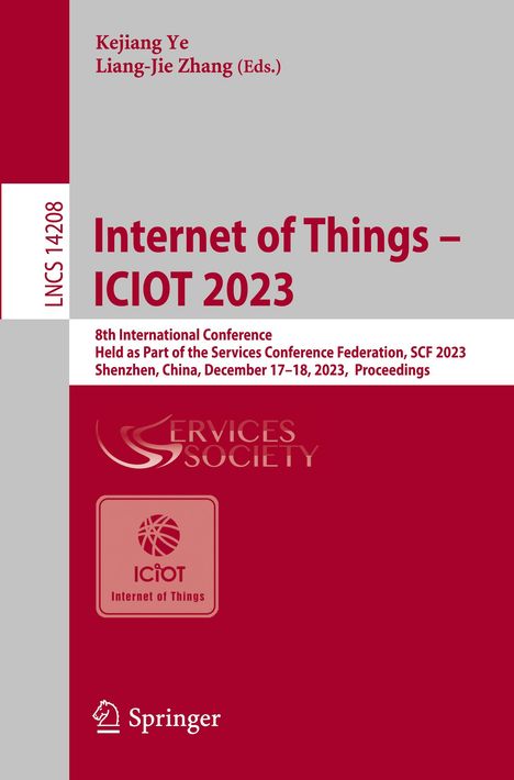 Internet of Things ¿ ICIOT 2023, Buch