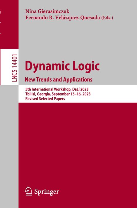 Dynamic Logic. New Trends and Applications, Buch