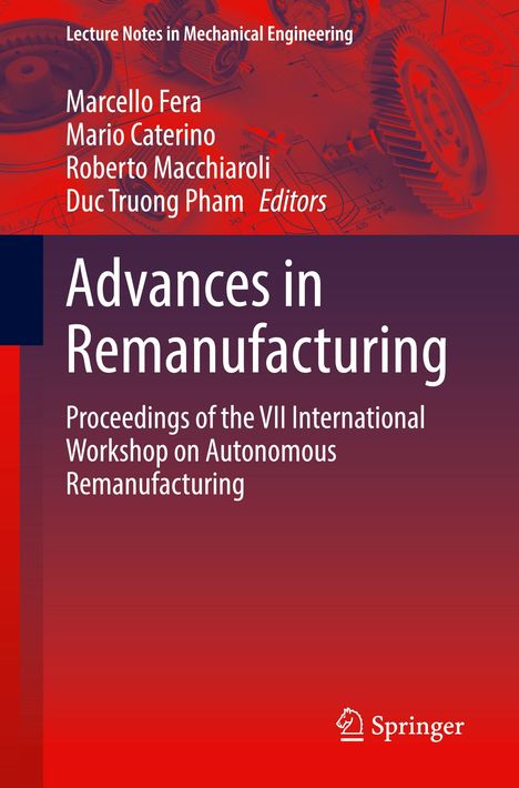 Advances in Remanufacturing, Buch