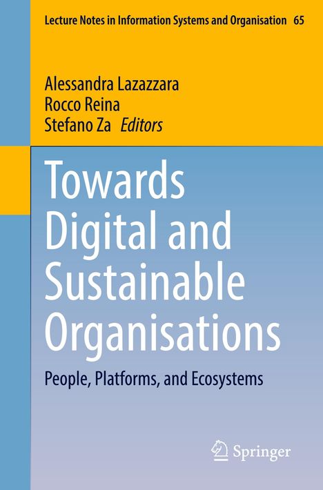 Towards Digital and Sustainable Organisations, Buch
