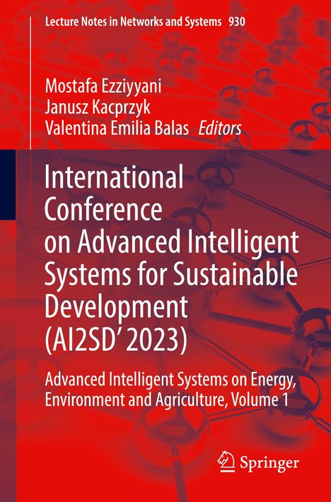 International Conference on Advanced Intelligent Systems for Sustainable Development (AI2SD'2023), Buch