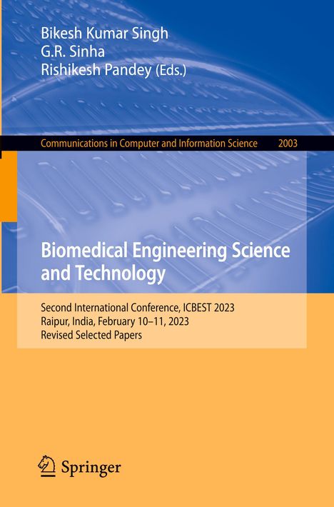 Biomedical Engineering Science and Technology, Buch