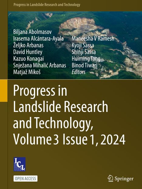 Progress in Landslide Research and Technology, Volume 3 Issue 1, 2024, Buch