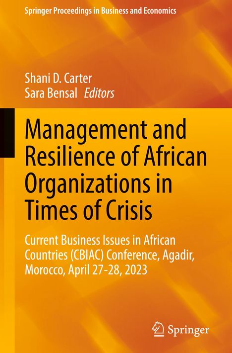 Management and Resilience of African Organizations in Times of Crisis, Buch