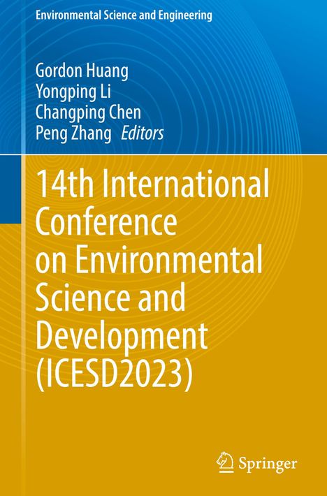 14th International Conference on Environmental Science and Development (ICESD2023), Buch