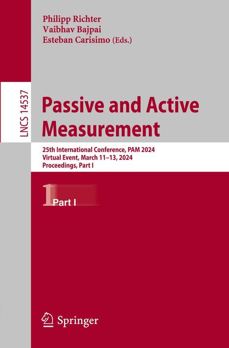 Passive and Active Measurement, Buch