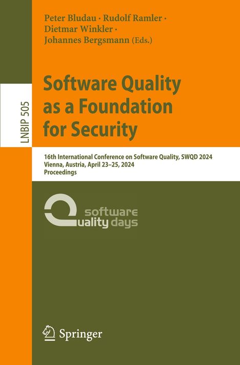 Software Quality as a Foundation for Security, Buch