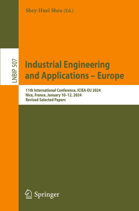 Industrial Engineering and Applications ¿ Europe, Buch