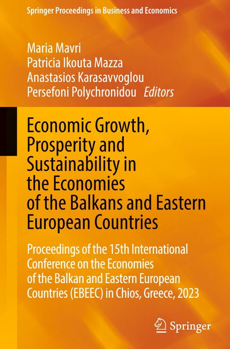 Economic Growth, Prosperity and Sustainability in the Economies of the Balkans and Eastern European Countries, Buch