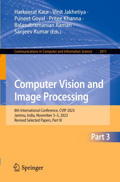 Computer Vision and Image Processing, Buch