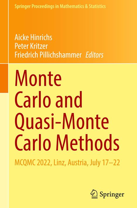 Monte Carlo and Quasi-Monte Carlo Methods, Buch