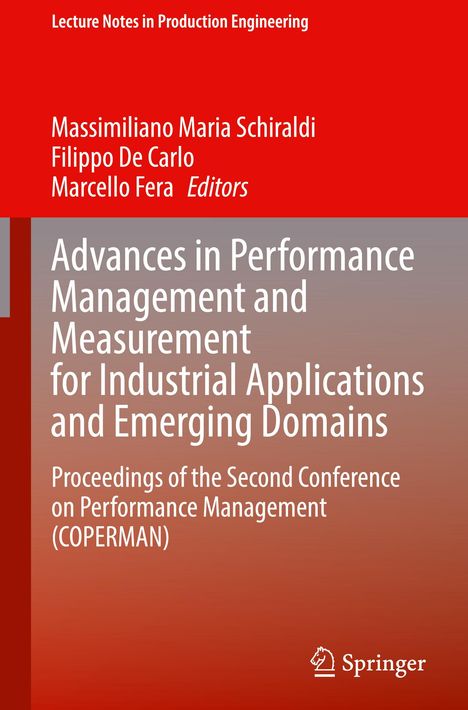 Advances in Performance Management and Measurement for Industrial Applications and Emerging Domains, Buch