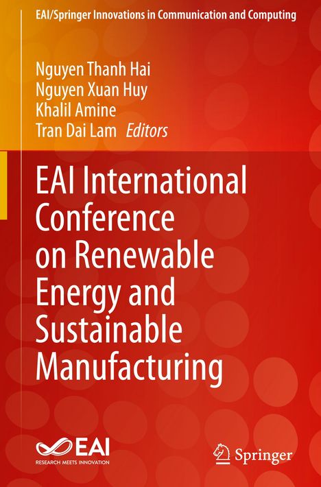 EAI International Conference on Renewable Energy and Sustainable Manufacturing, Buch