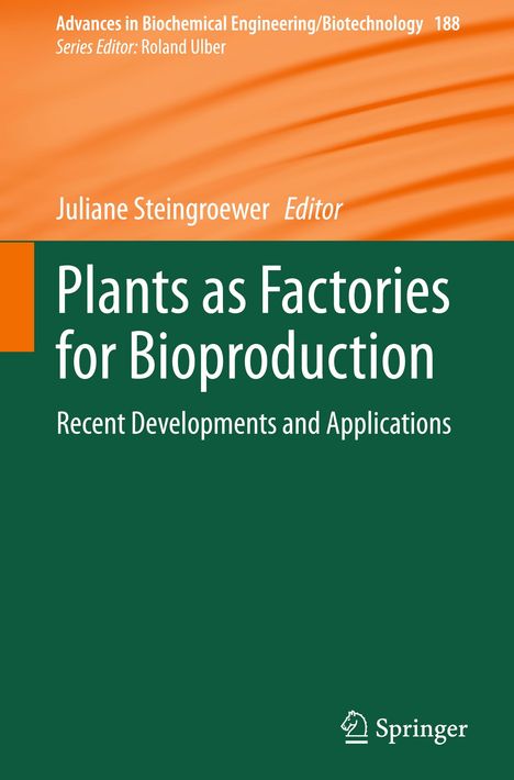 Plants as Factories for Bioproduction, Buch