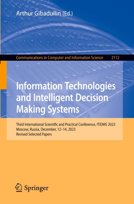 Information Technologies and Intelligent Decision Making Systems, Buch