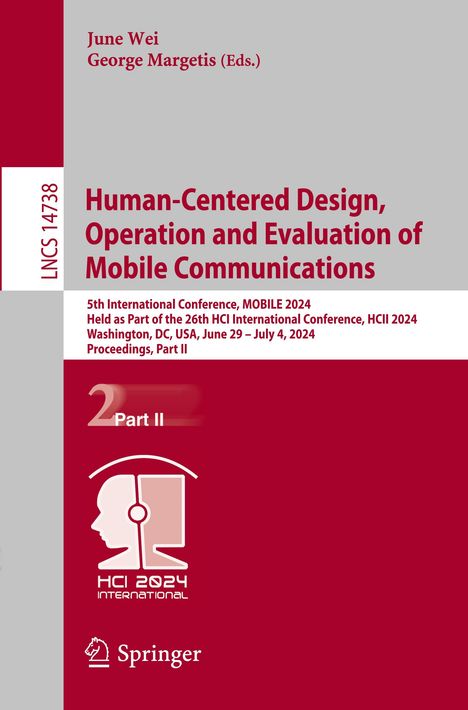 Human-Centered Design, Operation and Evaluation of Mobile Communications, Buch