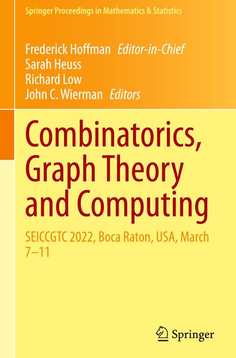 Combinatorics, Graph Theory and Computing, Buch