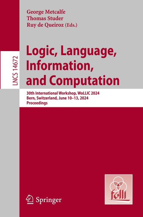 Logic, Language, Information, and Computation, Buch