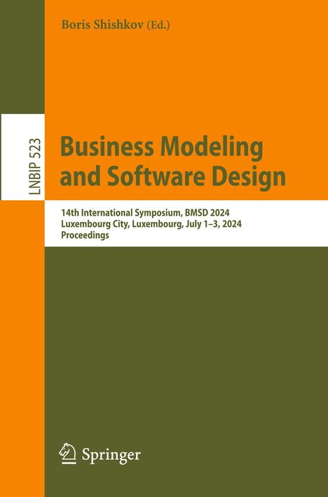 Business Modeling and Software Design, Buch