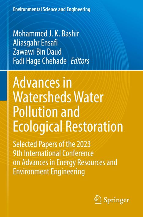 Titel: "Advances in Watersheds Water Pollution and Ecological Restoration". Autorenliste und Konferenzdetails.