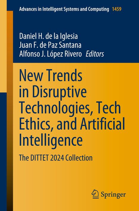 New Trends in Disruptive Technologies, Tech Ethics, and Artificial Intelligence, Buch