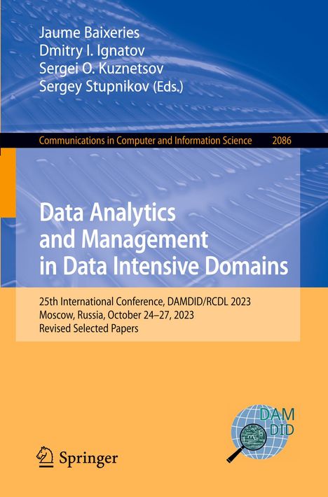 Data Analytics and Management in Data Intensive Domains, Buch