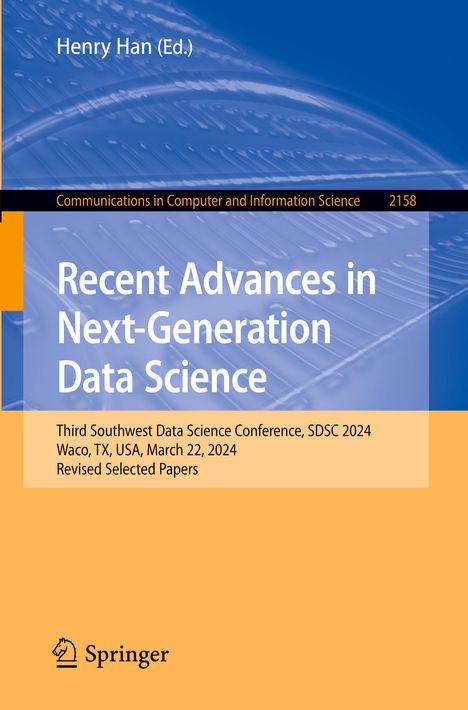 Recent Advances in Next-Generation Data Science, Buch