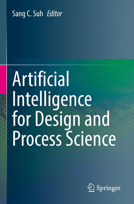 Text: "Artificial Intelligence for Design and Process Science". Blau-grüner Hintergrund mit Springer-Logo.