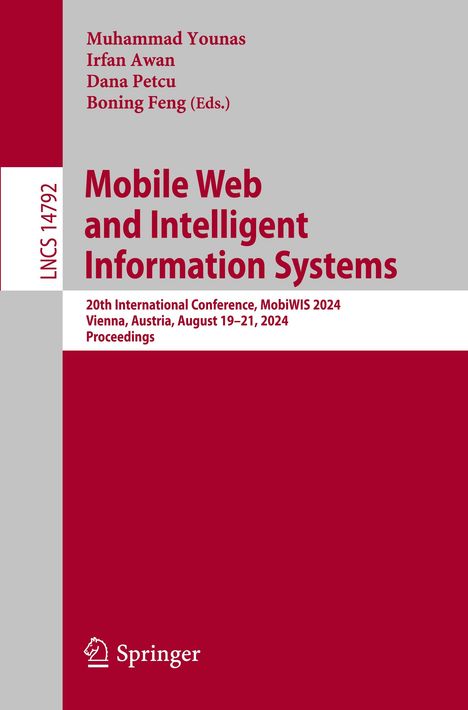 Mobile Web and Intelligent Information Systems, Buch