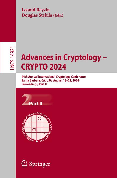 Advances in Cryptology ¿ CRYPTO 2024, Buch